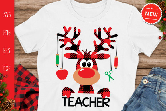 Buffalo Plaid Teacher, Christmas Moose Review