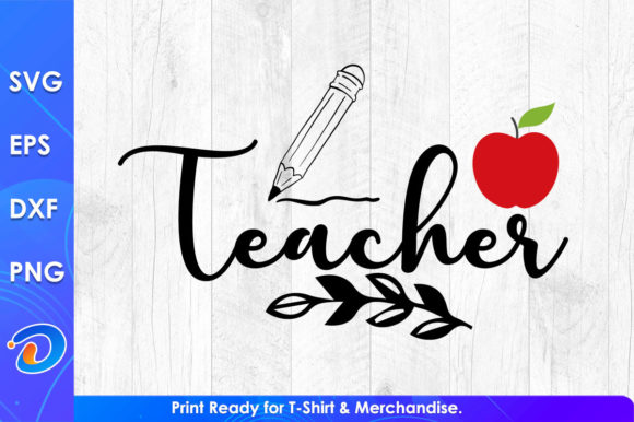 Cute Teacher's Day Teach Love Embroidery Design