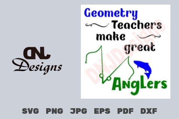 Geometry Teachers Make Great Anglers: A Unique Embroidery Design
