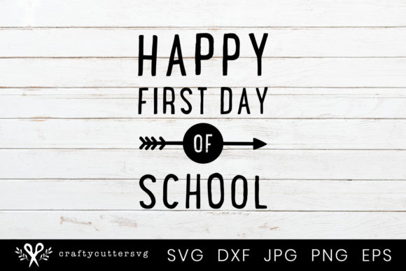 Happy First Day of School - Arrow Clipart