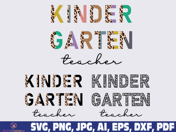 Kindergarten Teacher Half Leopard: A Unique Embroidery Design