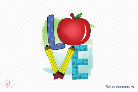 Love, Teacher Sublimation Design: A Versatile Graphic