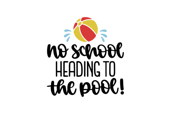 No School, Heading to the Pool: A Summer Embroidery Delight