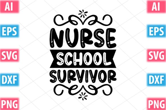 Nurse School Survivor: A Versatile Embroidery Design