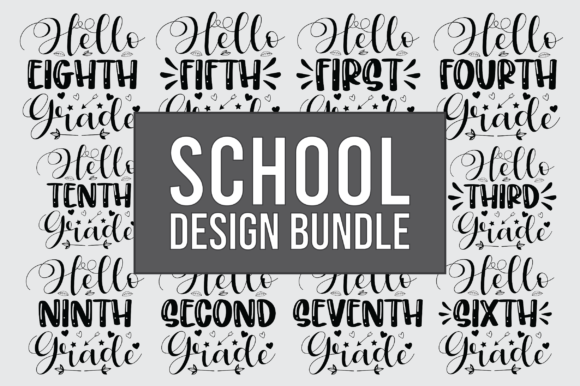 School T-Shirt Design Bundle: A Versatile Embroidery Asset