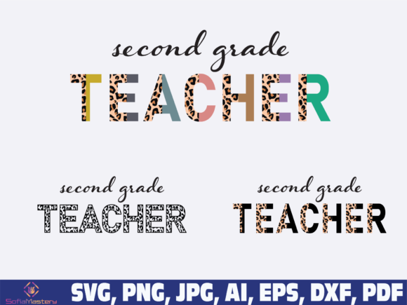 Second Grade Teacher Half Leopard: A Unique Embroidery Design