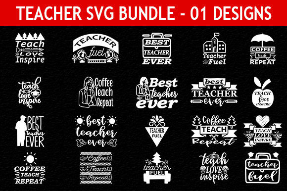 Teacher 20 Quotes Designs Bundle: A Versatile Embroidery Asset
