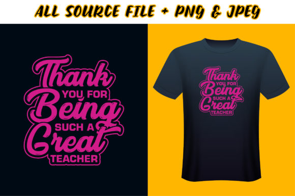 Teacher's T-shirt Design - A Heartfelt Thank You