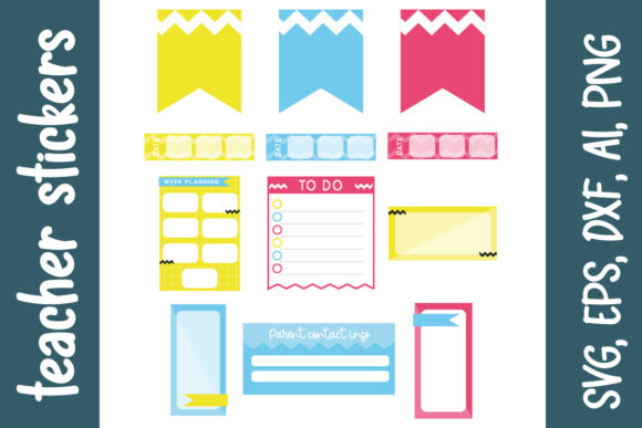 Teacher Stickers: A Colorful Addition for Embroidery Projects